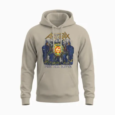 Anthrax for All Kings Unisex Hoodie - Sand