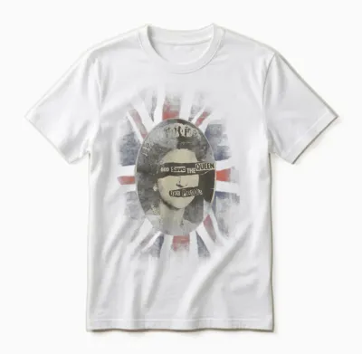 Sex Pistols God Save the Queen Rock Music Band Unisex T-Shirt - White