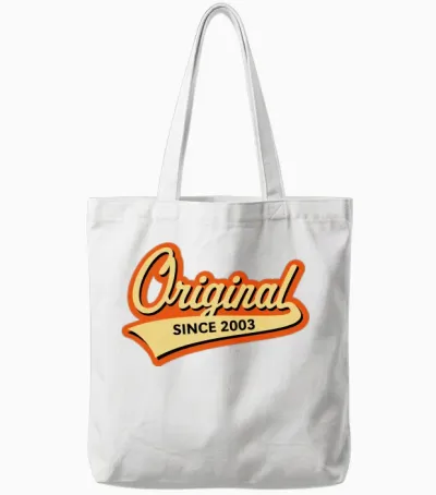 Original Since 2003 (year of Birth, Birthday / 3c) Tote Bags - White