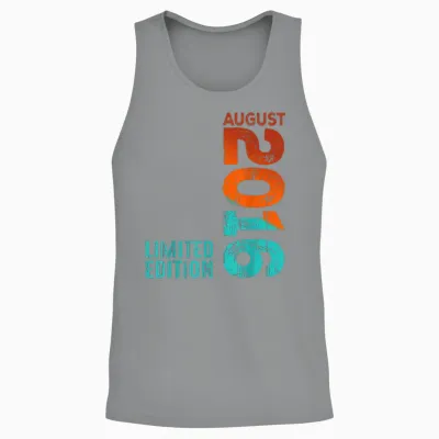 Août 2016 Année 2016 Rétro 2016 Vintage 2016 Depuis 2016 Unisex Tank Top - Sport Grey