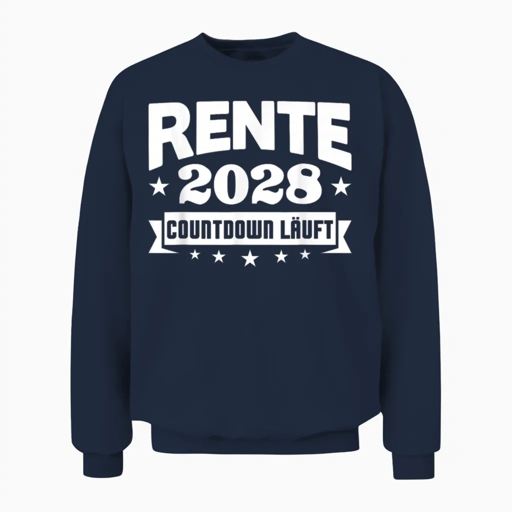 Legenden Gehen 2028 in Rente Ruhestand Rentner 2028 Unisex Sweatshirt in Navy