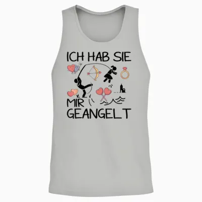 Verlobung Verkünden Ich Hab Sie Mir Geangelt Jga Frauen Unisex Tank Top - Ash