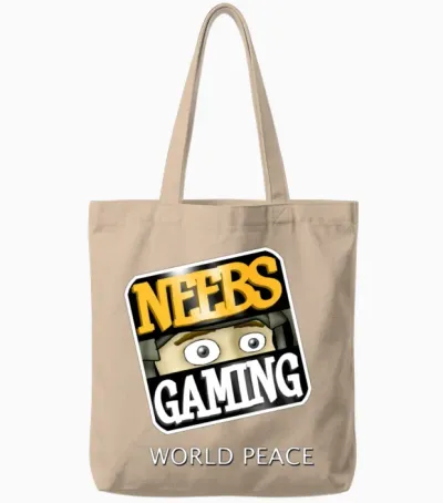 Neebs Gaming Tote Bags - Natural