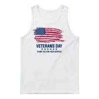 Veterans Day Classic Unisex Tank Top - White – 1