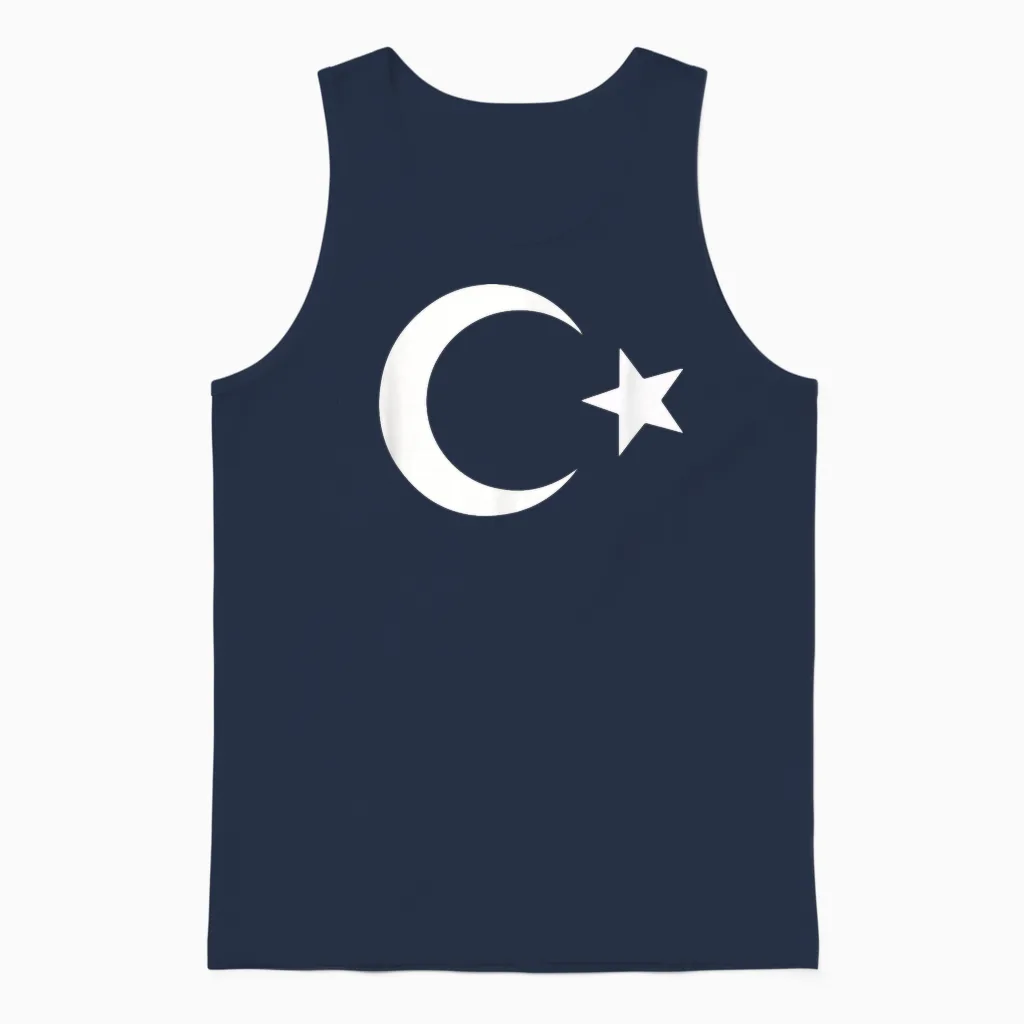 Türkei Flagge Türk Bayragi Herren Türkei Kinder Türkiye Unisex Tank Top in Navy