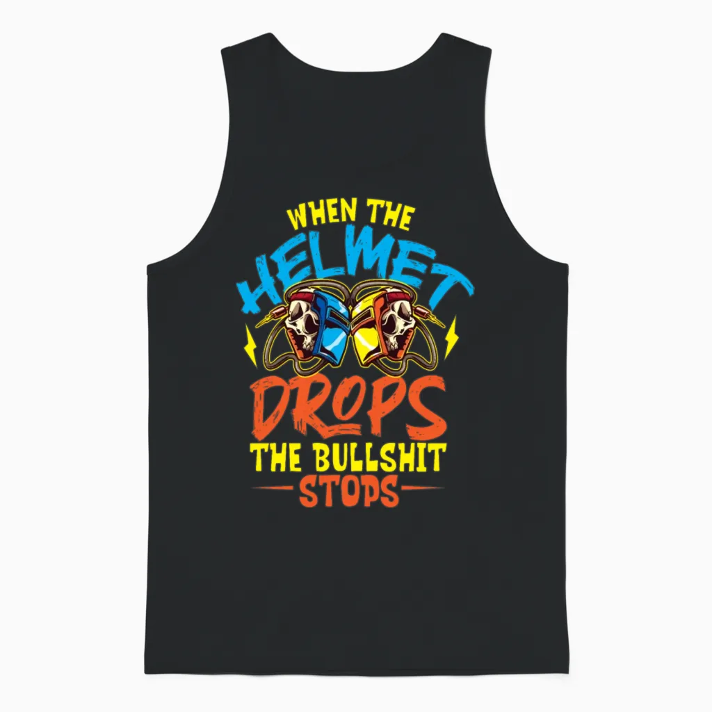 Welder Funny Funny Welding Gift Unisex Tank Top in Black