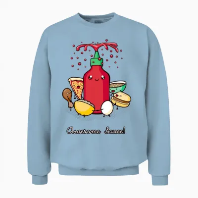 Awesome Sauce Unisex Sweatshirt - Light Blue
