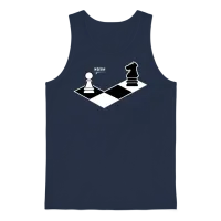 Funny Chess Shirt Chess Player Gift Unisex Tank Top - Navy – 1
