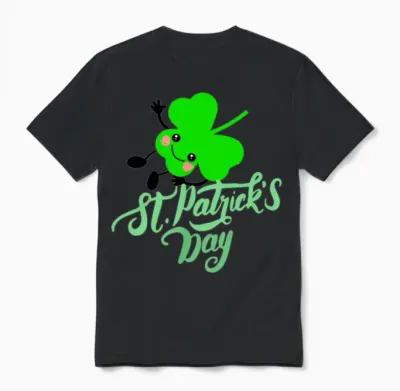 St Patrick's Day Unisex T-Shirt - Black