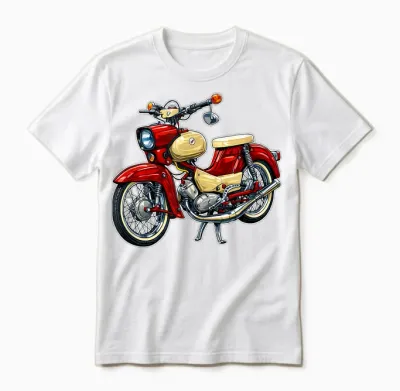 Simson Sr4-2 Star Mofa Kult Motorrad Ddr Klassiker Retro Unisex T-Shirt - White