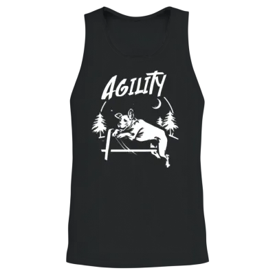 Dog Agility Unisex Tank Top - Black