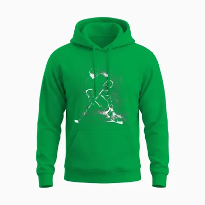 Eishockey Eishockeyspieler Sport Sportler Puck Hockey Pro Unisex Hoodie - Irish Green