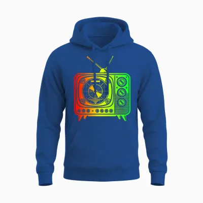 Retro Tv - Oldschool Vibes Unisex Hoodie - Royal