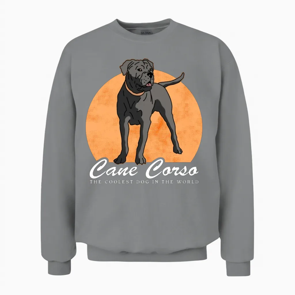 Cane Corso the Coolest Dog Dogs Owner Unisex Sweatshirt in Sport Grey