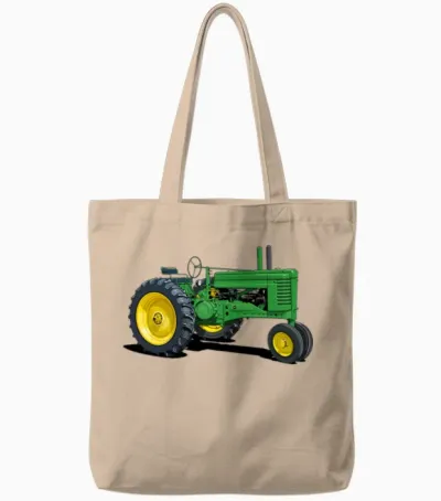 Old John Deere Classic Tote Bags - Natural
