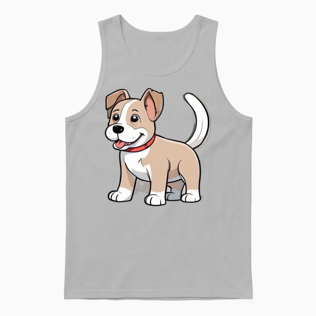 Dog Lovers Unisex Tank Top in Ash