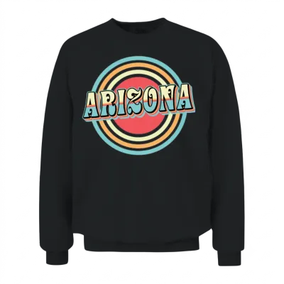 Arizona Retro Unisex Sweatshirt - Black