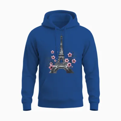 Eiffel Tower Unisex Hoodie - Royal