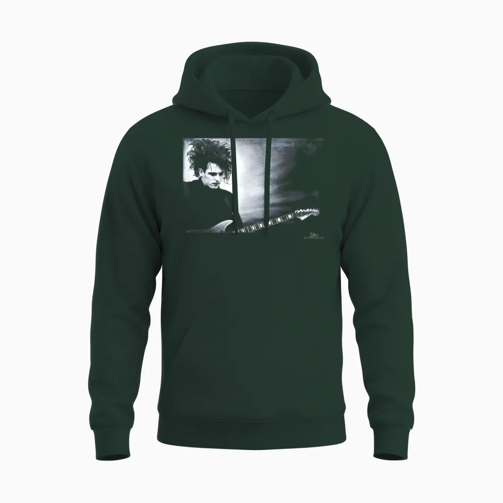 Robert Smith the Cure Live Disintegration Era Phil Nicholls Unisex Hoodie in Forest
