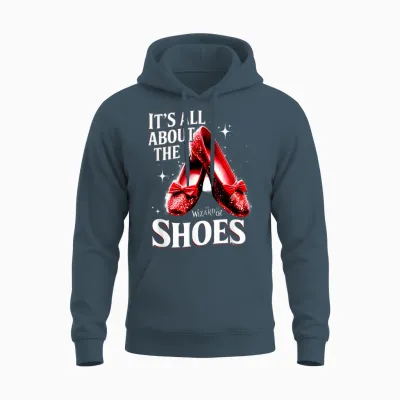Ruby a Slipper It All About Shoes Wizard 0f O Z Unisex Hoodie - Dark Heather