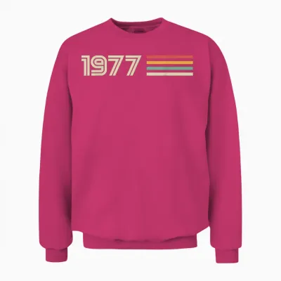 Vintage Classic Geburtstag 1977 Unisex Sweatshirt - Heliconia