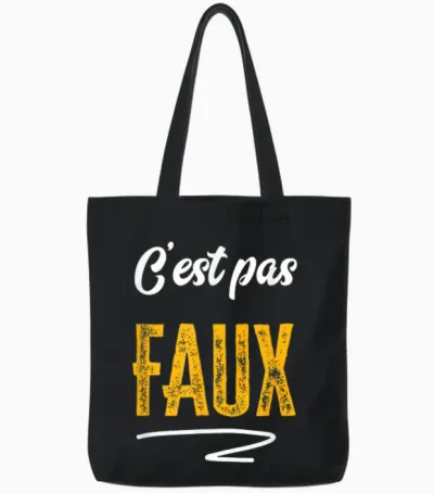 Tv It's Not Fake Phrase Worship Series Kaamelott Humor Gag T-Shirt, Black, S Tote Bags - Black