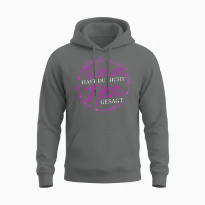 Women's Warum Hast Du Nicht Nein Gesagt - Schlager Fans Proposal Jga T-Shirt, Black, S Unisex Hoodie - Graphite Heather