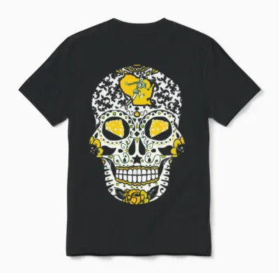 Packers Sugar Skull Unisex T-Shirt - Black