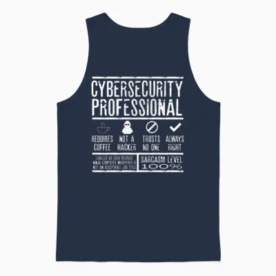 Cybersecurity Exprert Unisex Tank Top - Navy