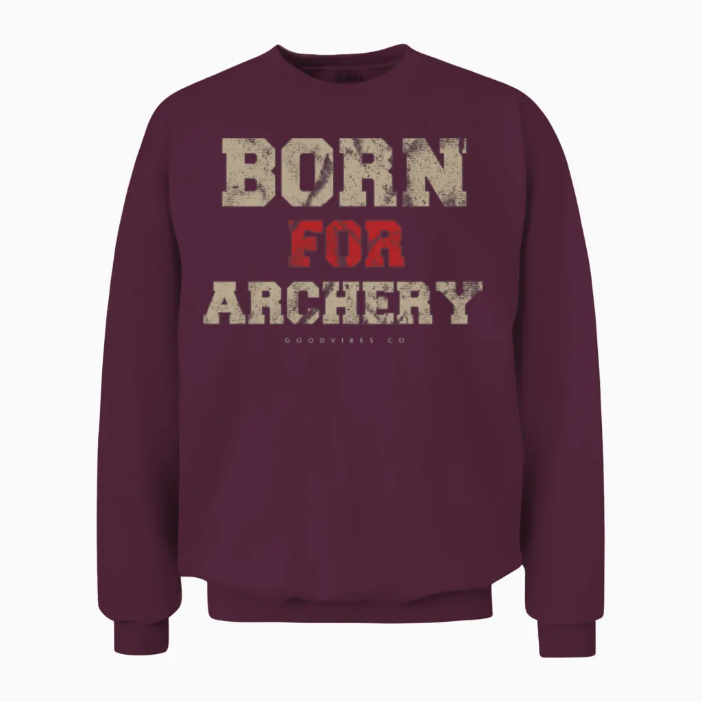 Archery Sport Retro Unisex Sweatshirt - Maroon