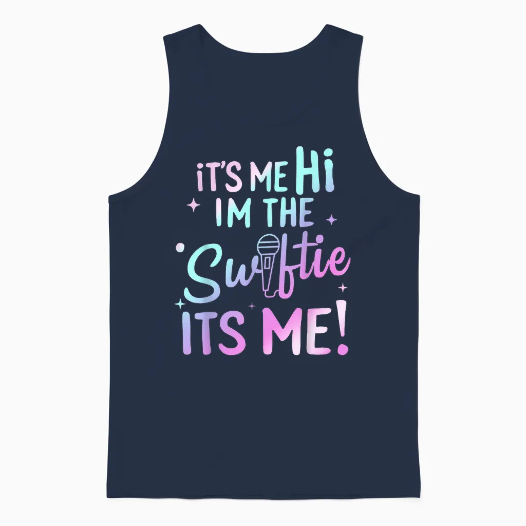 Its Me Hi Im the Birthday Girl Its Me Birthday Taylor Women Unisex Tank Top in Navy