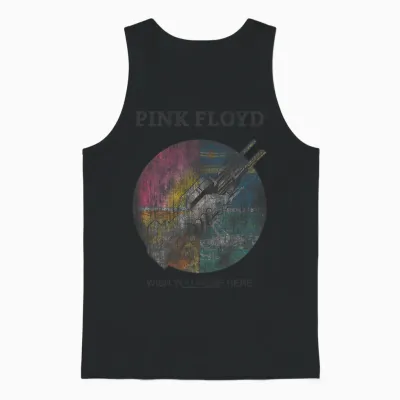 Official Pink Floyd Prog Rock Wish You Were Here Unisex Tank Top - Black
