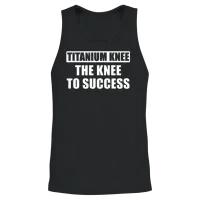 Knee Surgery Recovery New Knee Knee Replacement Unisex Tank Top - Black – 2