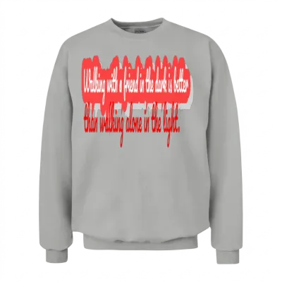 Walking with a Friend Unisex Sweatshirt - Ash