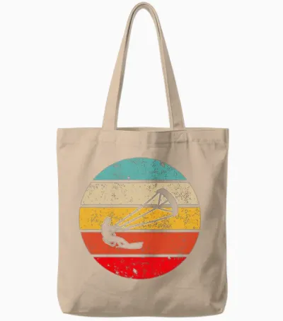 Kite Retro Tote Bags - Natural