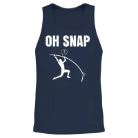 Pole Vaulting Funny Pole Vault Unisex Tank Top - Navy – 2
