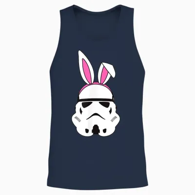 Amazon Essentials Star Wars Stormtrooper Spring Easter Bunny Ears Unisex Tank Top - Navy