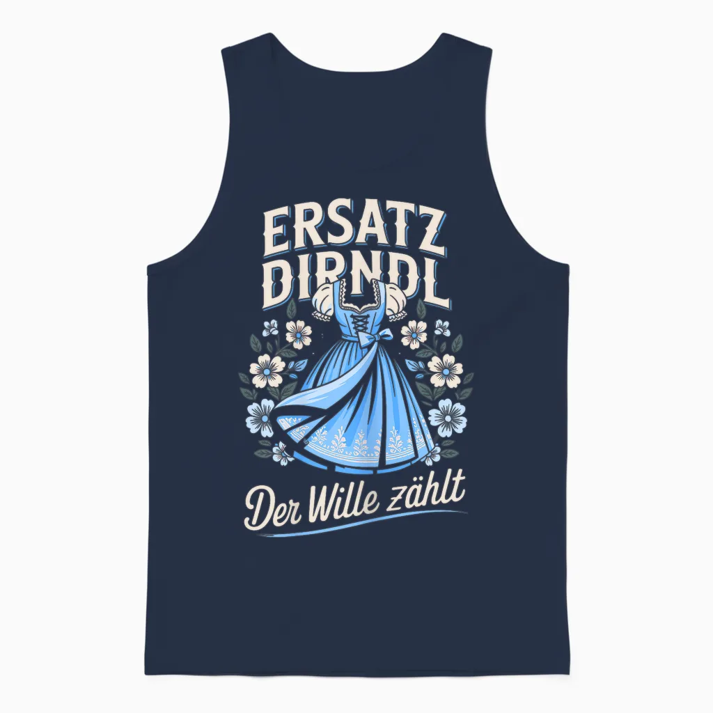 Trachtenshirt Damen & Ersatz Dirndl Ersatzdirndl Trachten Unisex Tank Top in Navy