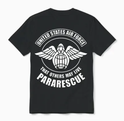 Pararescue That Others May Live Silk Unisex T-Shirt - Black