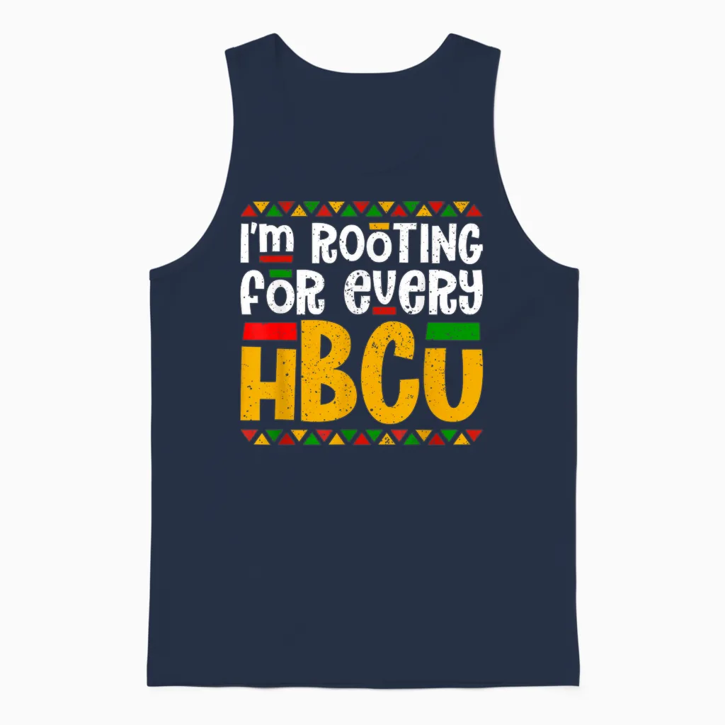 I'm Rooting for Every Hbcu Historical Black College Student Unisex Tank Top in Navy