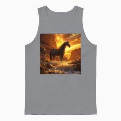 Horse Unisex Tank Top - Sport Grey