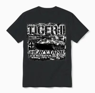 Tiger Ii Unisex T-Shirt - Black