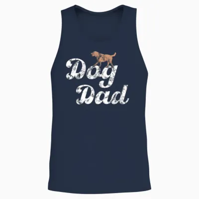 Dog Dad Unisex Tank Top - Navy