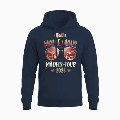 Malle Maus - Mädels Tour 2026 Party Outfit Damen Unisex Hoodie - Navy