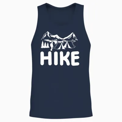 Camping Hike Hiking Unisex Tank Top - Navy