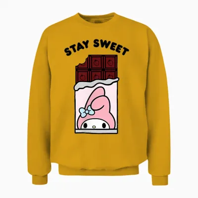 My Melody Stay Sweet Chocolate Bar Unisex Sweatshirt - Gold