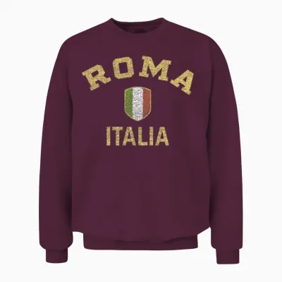 Roma Italia - Rome Italy Unisex Sweatshirt - Maroon