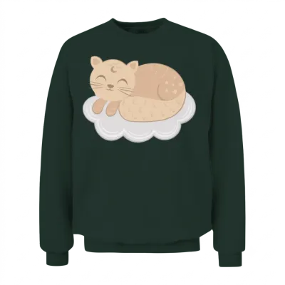 Boho Cat Unisex Sweatshirt - Forest