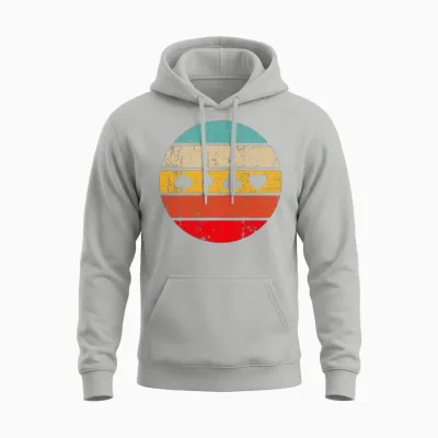 Poker Retro Unisex Hoodie - Ash