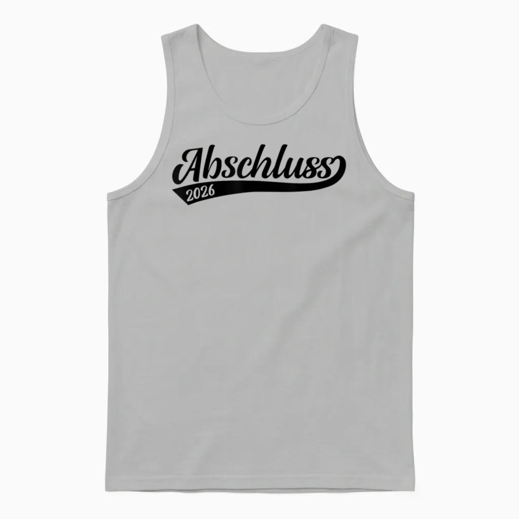 Abschluss 2026 Schule Geschafft Schulabschluss Bestanden Unisex Tank Top in Ash